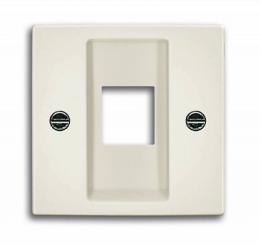 Изображение продукта Лицевая панель ABB Basic55 розетки информационной chalet-белый 