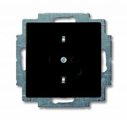 Изображение продукта Розетка ABB Basic55 Schuko с/з 16A 250V безвинтовой зажим chateau-черный 