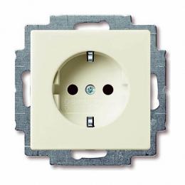 Изображение продукта Розетка ABB Basic55 Schuko с/з 16A 250V безвинтовой зажим слоновая кость 