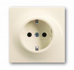 Изображение продукта Розетка ABB Impuls Schuko с/з 16A 250V безвинтовой зажим слоновая кость 