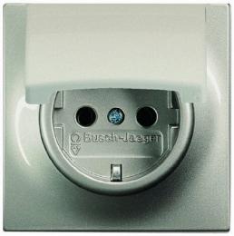 Изображение продукта Розетка ABB Impuls Schuko с/з 16A 250V с крышкой безвинтовой зажим шампань-металлик 