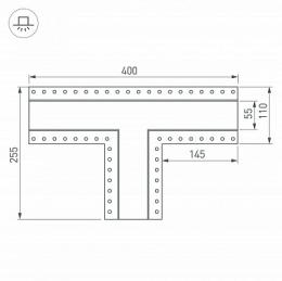 Коннектор T-образный Arlight SL-Linia55-Fantom  - 2