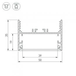 Коннектор угловой Arlight SL-Line-5035-135  - 2