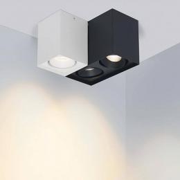Потолочный светодиодный светильник Arlight SP-Cubus-S100x100BK-11W Warm White 40deg  - 4