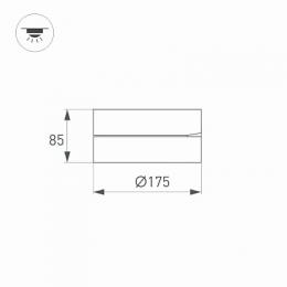 Потолочный светодиодный светильник Arlight SP-Rondo-Flap-R175-16W Warm3000  - 4