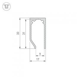 Профиль Arlight ALM-GLASS-6-2000 ANOD  - 4