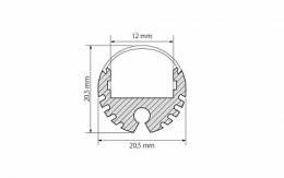 Профиль Arlight ARH-ROUND-D20-2000 ANOD  - 2