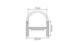 Профиль Arlight ARH-WIDE-H20-2000 ANOD  - 2