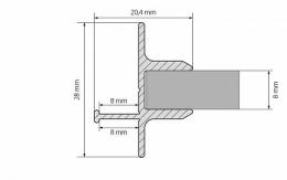Профиль Arlight TOP-GLASS8-2D-2000  - 2