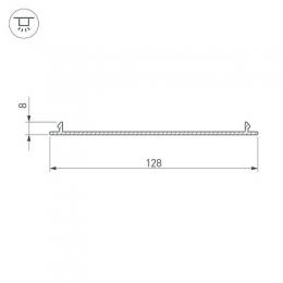 Профиль Arlight-верх TOP-LINIA140-С-2000 ANOD  - 2