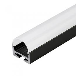 Изображение продукта Профиль с экраном Arlight SL-LINE-2011M-2500 BLACK+OPAL ROUND 