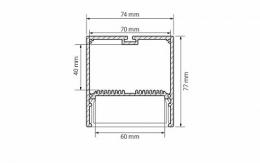 Профиль с экраном Arlight SL-LINE-7477-2500 WHITE+OPAL  - 4