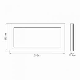 Светодиодная панель Arlight IM-300x600A-18W Warm White  - 5