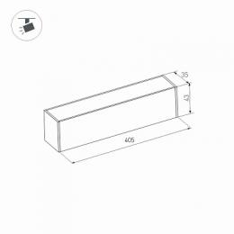 Трековый светодиодный светильник Arlight Mag-Flat-45-L405-12W Warm3000  - 2
