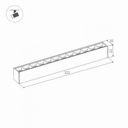 Трековый светодиодный светильник Arlight Mag-Laser-45-L320-12W Day4000  - 3