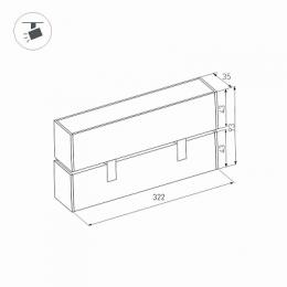 Трековый светодиодный светильник Arlight Mag-Laser-Fold-45-S320-12W Day4000  - 2