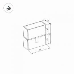 Трековый светодиодный светильник Arlight Mag-Laser-Fold-45-S84-3W Day4000  - 2