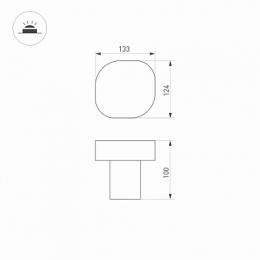 Уличный светодиодный светильник Arlight LGD-Swamp-Boll-H100-7W Warm3000  - 2