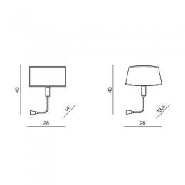 Бра Azzardo Amadeo lambody LED  - 4