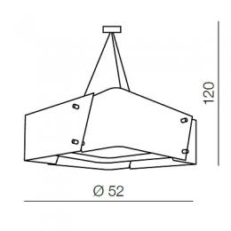 Подвесная люстра Azzardo Square 52  - 2