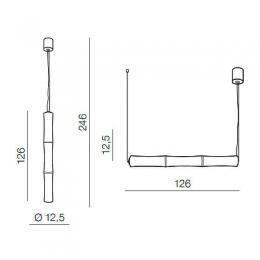Подвесной светильник Azzardo Bamboo 3 pendant  - 5