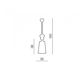 Подвесной светильник Azzardo Baroco 1 pendant  - 2