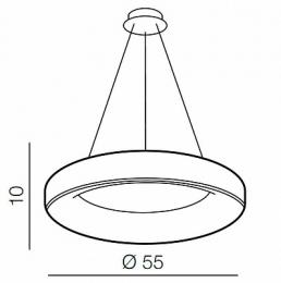 Подвесной светильник Azzardo Sovana Pendant 55 CCT  - 2