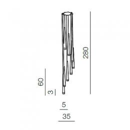 Подвесной светильник Azzardo Stylo 8  - 2