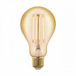 Изображение продукта Лампа светодиодная филаментная диммируемая Eglo E27 4W 1700К золотая 