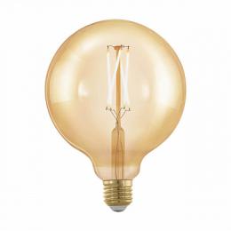 Изображение продукта Лампа светодиодная филаментная диммируемая Eglo E27 4W 1700К золотая 