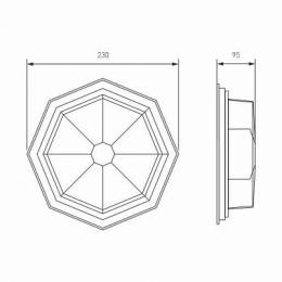 Уличный настенный светильник Elektrostandard Telarana GL 1023D капучино  - 3
