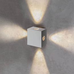 Уличный настенный светодиодный светильник Elektrostandard 1601 Techno LED Kvatra белый  - 2