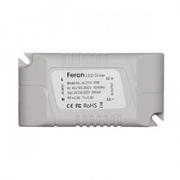 Изображение продукта Драйвер для светодиодного светильника Feron 18-21V 6W IP20 0,26A LB0153 