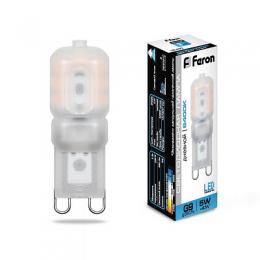 Изображение продукта Лампа светодиодная Feron G9 5W 6400K Прямосторонняя Матовая LB-430 