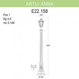 Уличный фонарь Fumagalli Artu/Anna  - 2