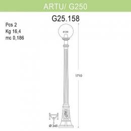 Уличный фонарь Fumagalli Artu/G250  - 2