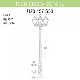Уличный фонарь Fumagalli Ricu Bisso/Cefa 3L  - 3