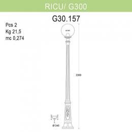 Уличный фонарь Fumagalli Ricu/G300  - 2