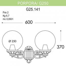 Уличный настенный светильник Fumagalli Porpora/G250  - 2