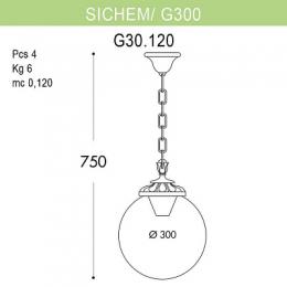 Уличный подвесной светильник Fumagalli Sichem/G300  - 2
