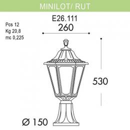 Уличный светильник Fumagalli Minilot/Rut  - 3
