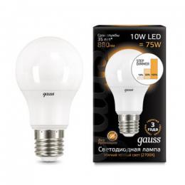 Изображение продукта Лампа светодиодная диммируемая Gauss E27 10W 2700K матовая 
