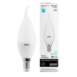 Изображение продукта Лампа светодиодная Gauss E14 6W 4100K матовая 