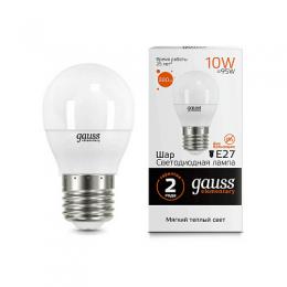 Изображение продукта Лампа светодиодная Gauss E27 10W 3000K матовая 