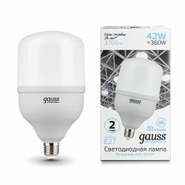 Изображение продукта Лампа светодиодная Gauss E27 42W 6500K матовая 