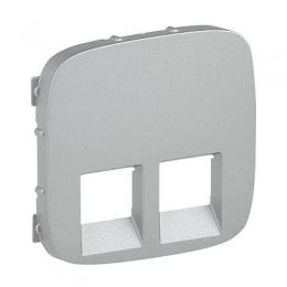 Изображение продукта Лицевая панель Legrand Valena Allure розетки телефонной RJ-11/Ethernet RJ-45 алюминий 