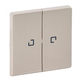 Изображение продукта Лицевая панель Legrand Valena Life выключателя двухклавишного с подсветкой слоновая кость 
