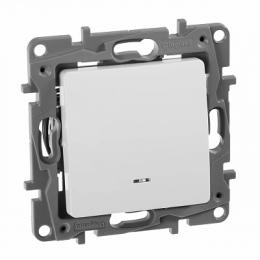 Изображение продукта Переключатель одноклавишный Legrand Etika с подсветкой 10A 250V белый 