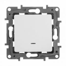 Переключатель одноклавишный Legrand Etika с подсветкой 10A 250V белый  - 2