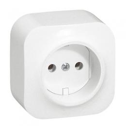 Изображение продукта Розетка 2К Legrand Quteo 16A 250V б/з белая 